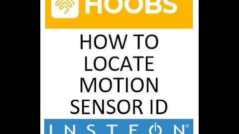 Insteon Device ID Motion Sensor Video