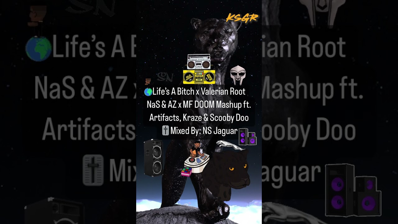 Life’s A Bitch Nas & AZ x Valerian Root MF DOOM Mashup ft. Artifacts, Kraze & Scooby Doo - NS Jaguar