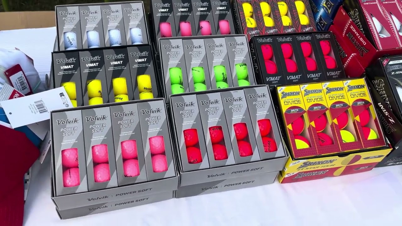 Volvik coloured golf balls. Pack of 12 balls.