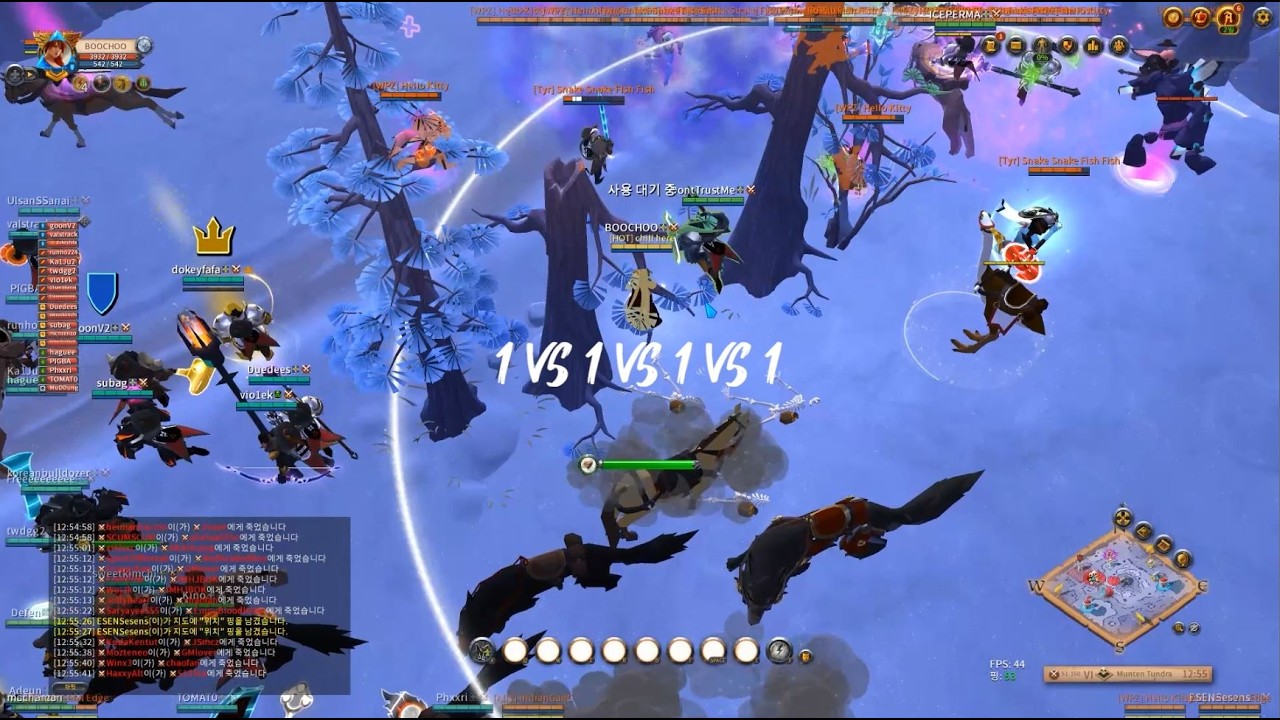 1vs1vs1vs1 // 헤비메이스 pov, 스몰 & 미들 스케일 pvp 알비온 온라인