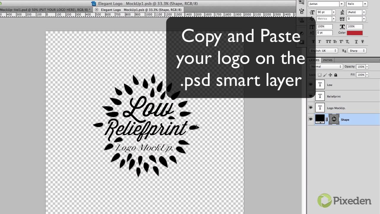 Download Logo Mockup Vol1 Tutorial Pixeden Youtube PSD Mockup Templates