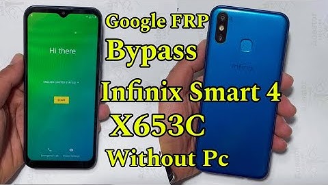 Infinix Smart 4 X653C Google FRP bypass Android 9 Without pc