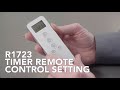 Louvolite Timer Remote Control R1723 Setting