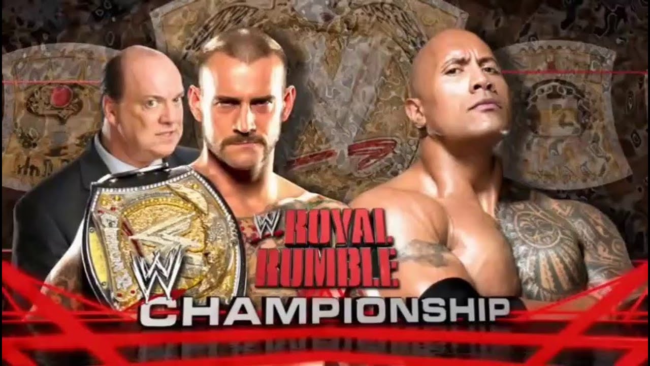 Cm Punk (C) VS The Rock WWE CHAMPIONSHIP ROYAL RUMBLE 2013....WWE 2K15