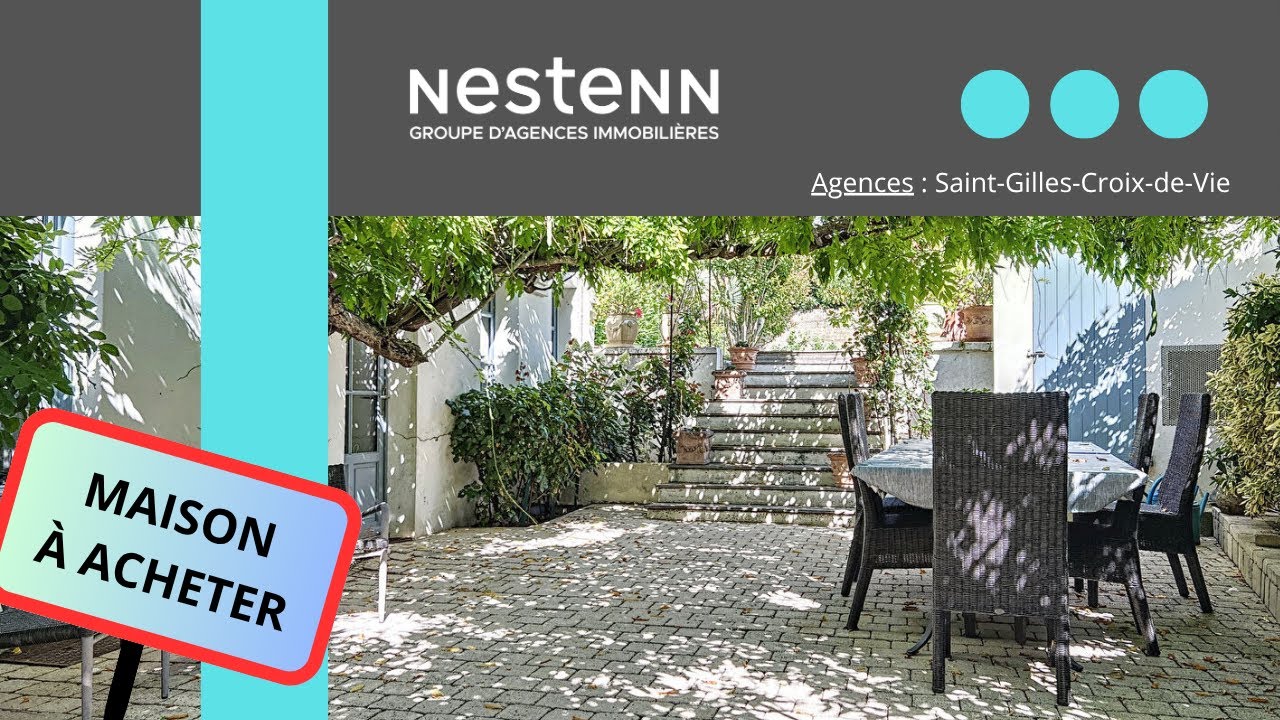 En Vendée à St Gilles Croix de Vie à vendre une magnifique villa offrant de très belles prestations.