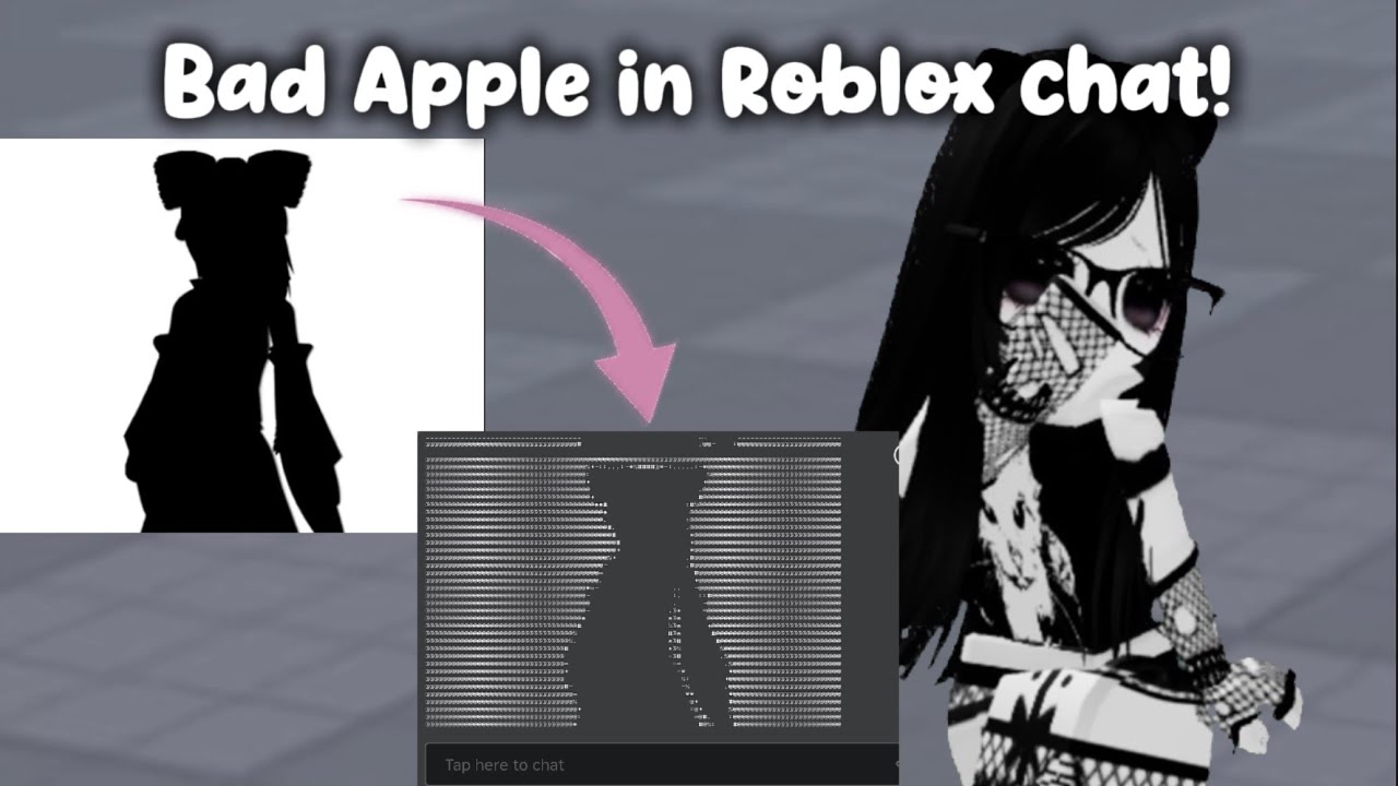 Bad Apple in *ROBLOX CHAT!*