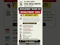 Coal India Vacancy 2026 l Coal India MT Online Form 2026 | PSU Government Job Update #govtjobs