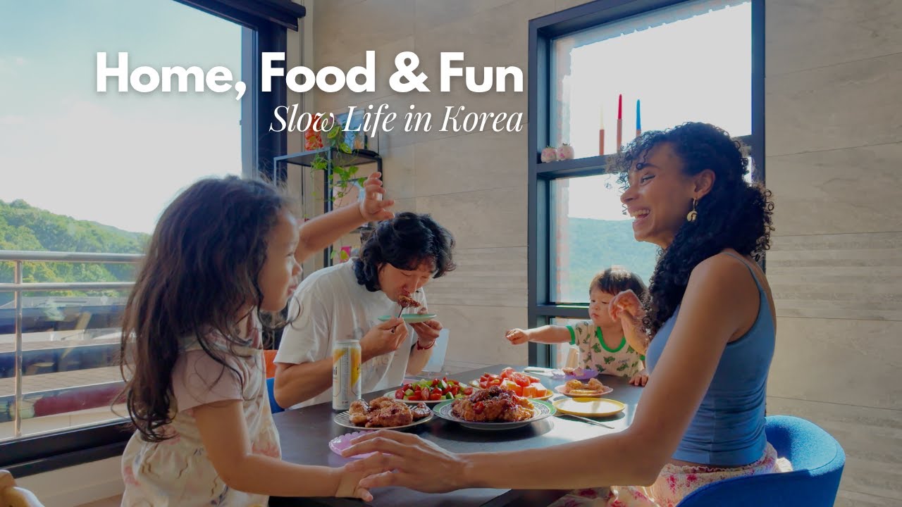 Slow Summer Days in Korea 🌿 Homemade Food, IKEA Haul & Rooftop Moments