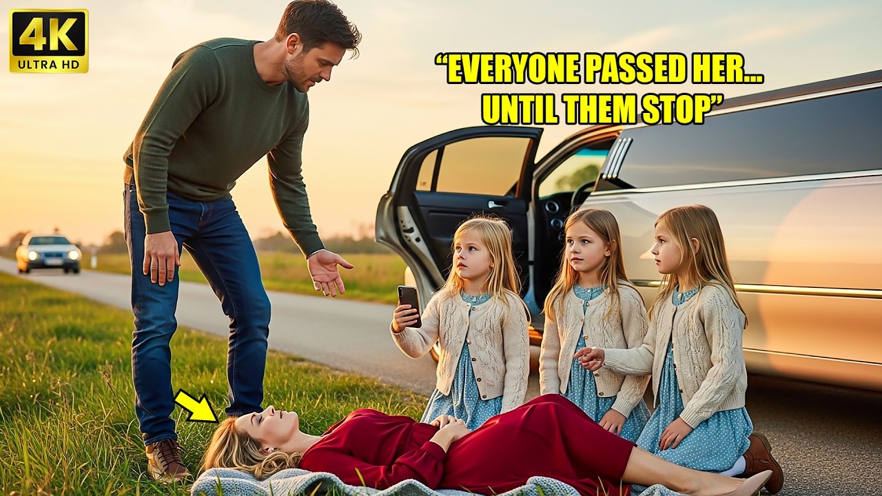 Three Little Girls Made Their Dad Stop the Car… It Saved a Stranger’s Life