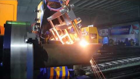 CNC Plasma 5 axis round pipe beveling machine