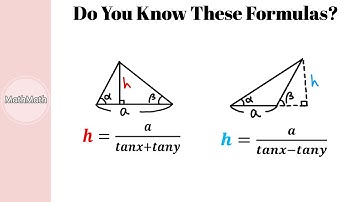 Trigonometry - Do You Know These Formulas?