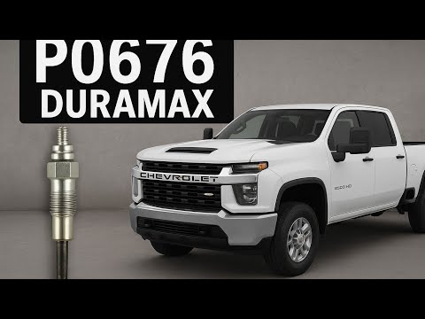 2015 Duramax 6.6 #6 glowplug Replacement | Code P0676 Fix & Location #duramax #glowplug #p0676