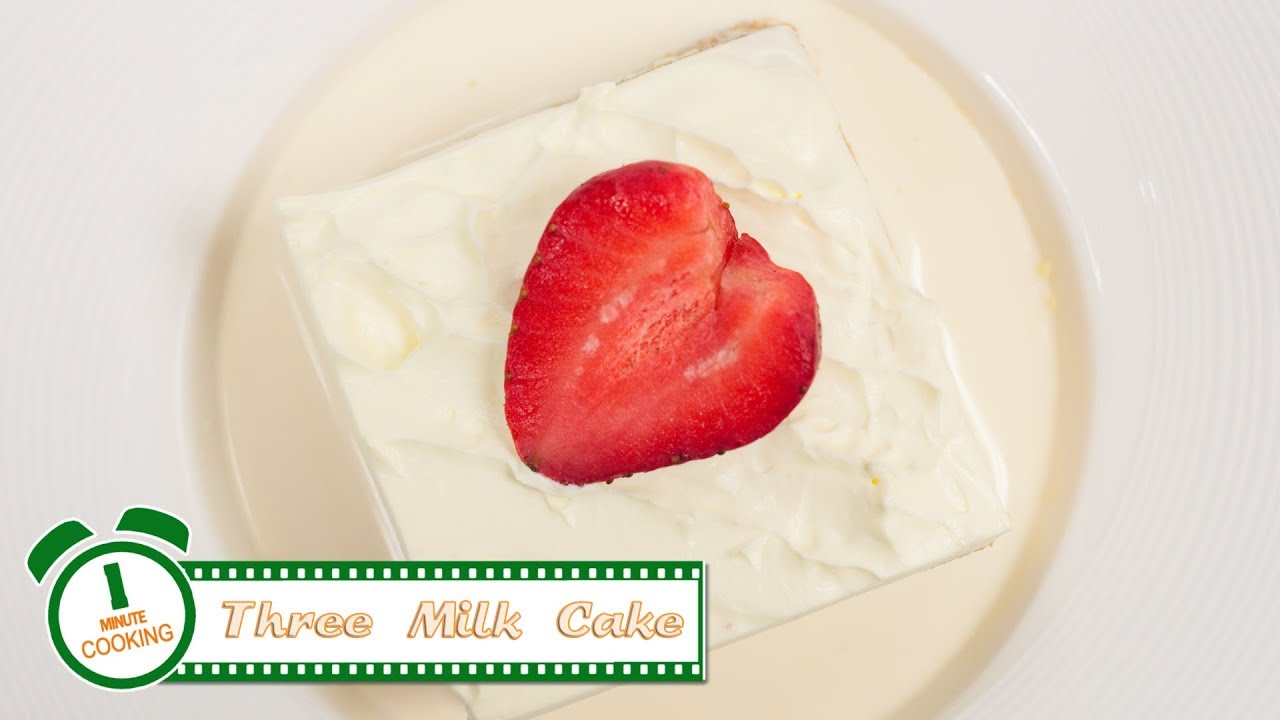 เค้กสามนม Three Milk Cake FoodTravel พารวย | 1 Minute Cooking