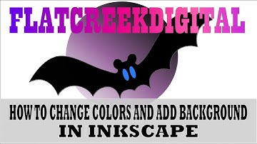 How to Change Colors and Add Background in Inkscape, Changing colors Using Inkscape