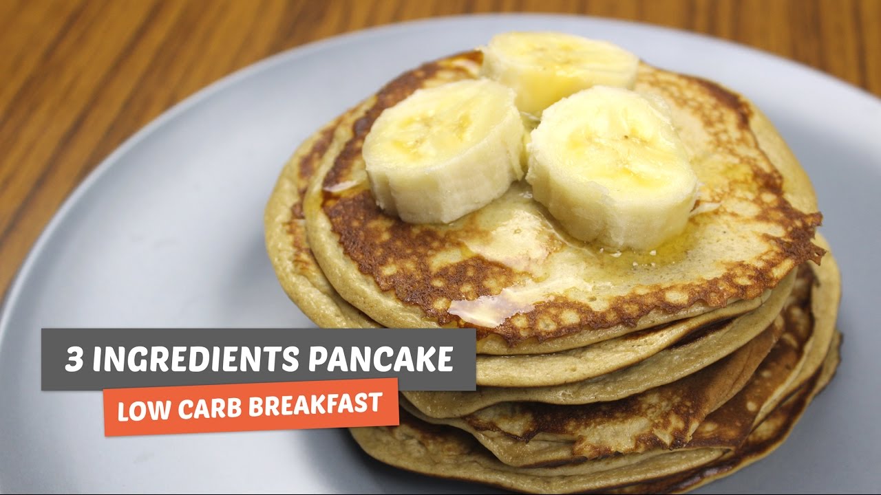 3 Ingredients Pancake Low Carb Breakfast 3 Youtube