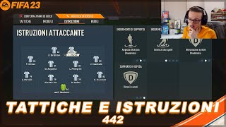 TATTICHE E ISTRUZIONI PER IL 442! // FIFA 23