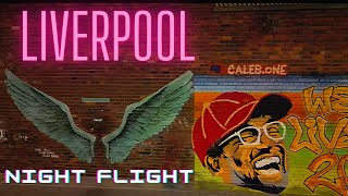 4K Liverpool Drone Footage 💗 City Centre Night Flight 🛸 DJI Mini 3 Pro