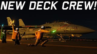 DCS Supercarrier NEW DECK CREW & NIGHT LIGHTING Review!