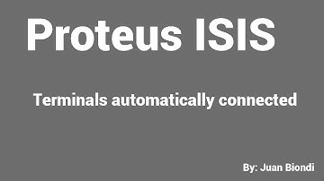 Terminals automatically connected in Proteus ISIS