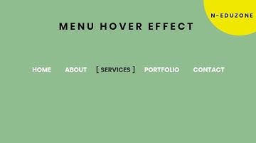 Pure CSS Menu Hover Effect | CSS Animation Effect