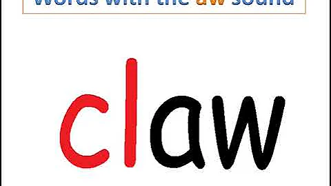 letters with the same sound -  /or/ and /aw/