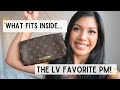 WHAT FITS INSIDE THE LOUIS VUITTON FAVORITE PM!? | Michelle Orgeta