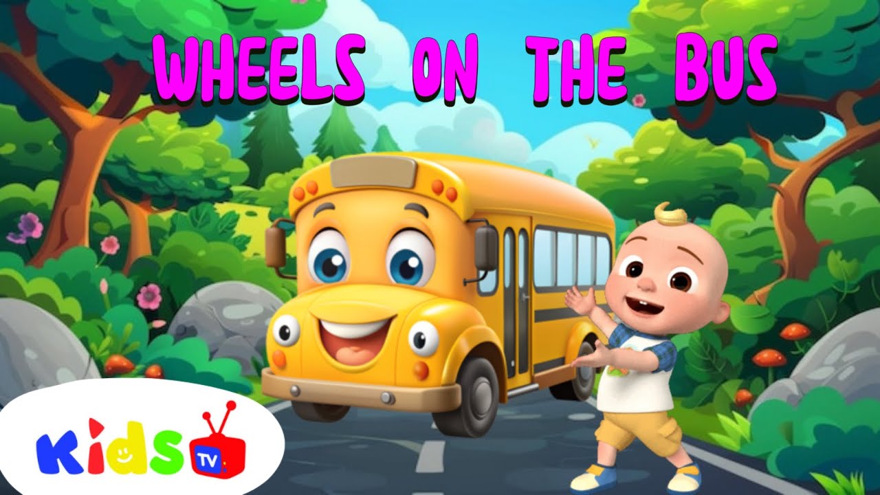 Wheels on the Bus Go Round and Round |Fun Nursery Rhymes for Kids |Sing ...