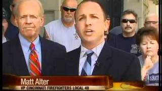 Firefighters rally downtown to gather support against SB5.