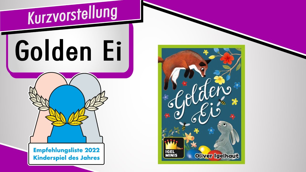 GOLDEN EI - Empfohlen KINDERSPIEL DES JAHRES 2022 - Kurzvorstellung - Spiel doch mal!