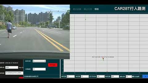 24GHz CAR28T BSD LCA Radar Sensor Test Video