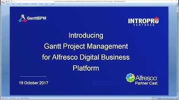 GanttBPM - Project Management BPM Automation for Alfresco Digital Business Platform