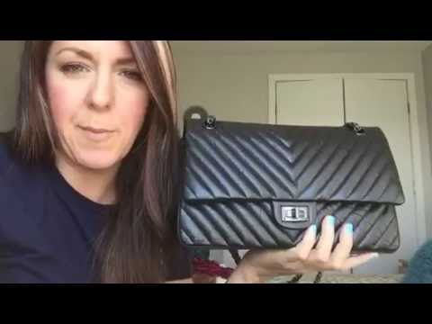 Chanel Reissue So Black Chevron - Designer WishBags