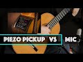 Guitare classique mic vs piezo cordes en nylon