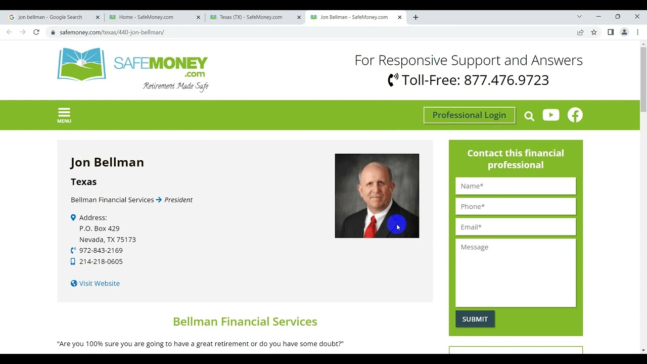 How Does Your SafeMoney.com Advisor Page Increase Your Online Visibility?