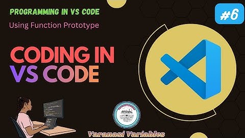 C Program using Function Prototype in VS Code | #6 | #c #program 