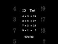 #IQTest || #maths ||#ytshorts