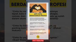 Download Lagu Arti Cinta Berdasarkan Profesi #shorts MP3