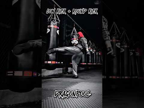 Low kick + Round kick #tutorial #shortvideo #shortsvideo #youtubeshorts #shorts #usa #india #yt #mma