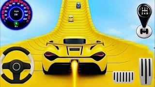 Impossible Crazy Cars Mega Ramp |Extreme Car Stunts Racing Driver Master Simulator Gameplay #racing screenshot 4