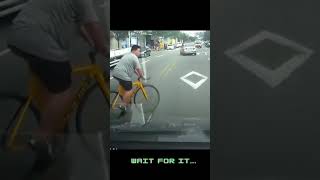 'Chubby' cyclist is run over.