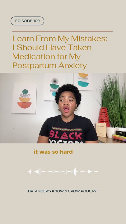 Full conversation on Ep. 109 of Dr Amber’s Know & Grow Podcast. #podcast #postpartumanxiety #ppa