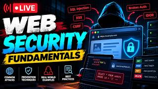 LIVE: Web Security Fundamentals | XSS, SQLi, CSRF, IDOR & More