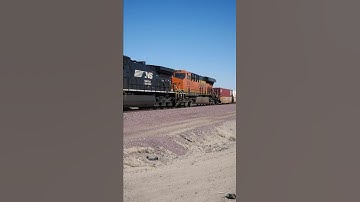 BNSF 6731 WB INTERMODAL TRAIN WITH NS POWER
