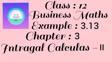 12th Std TN Business Maths Chapter : 3 Example - 3.13