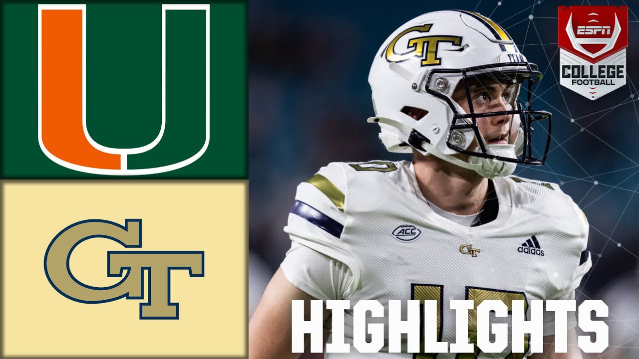 Georgia Tech Yellow Jackets vs. Miami Hurricanes | Full Game Highlights