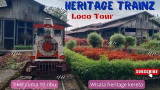 Heritage Trainz Loco Tour Cepu. Wisata Kereta Api & Loko Cuma 10 Ribu. Bisa Keliling Naik Kereta