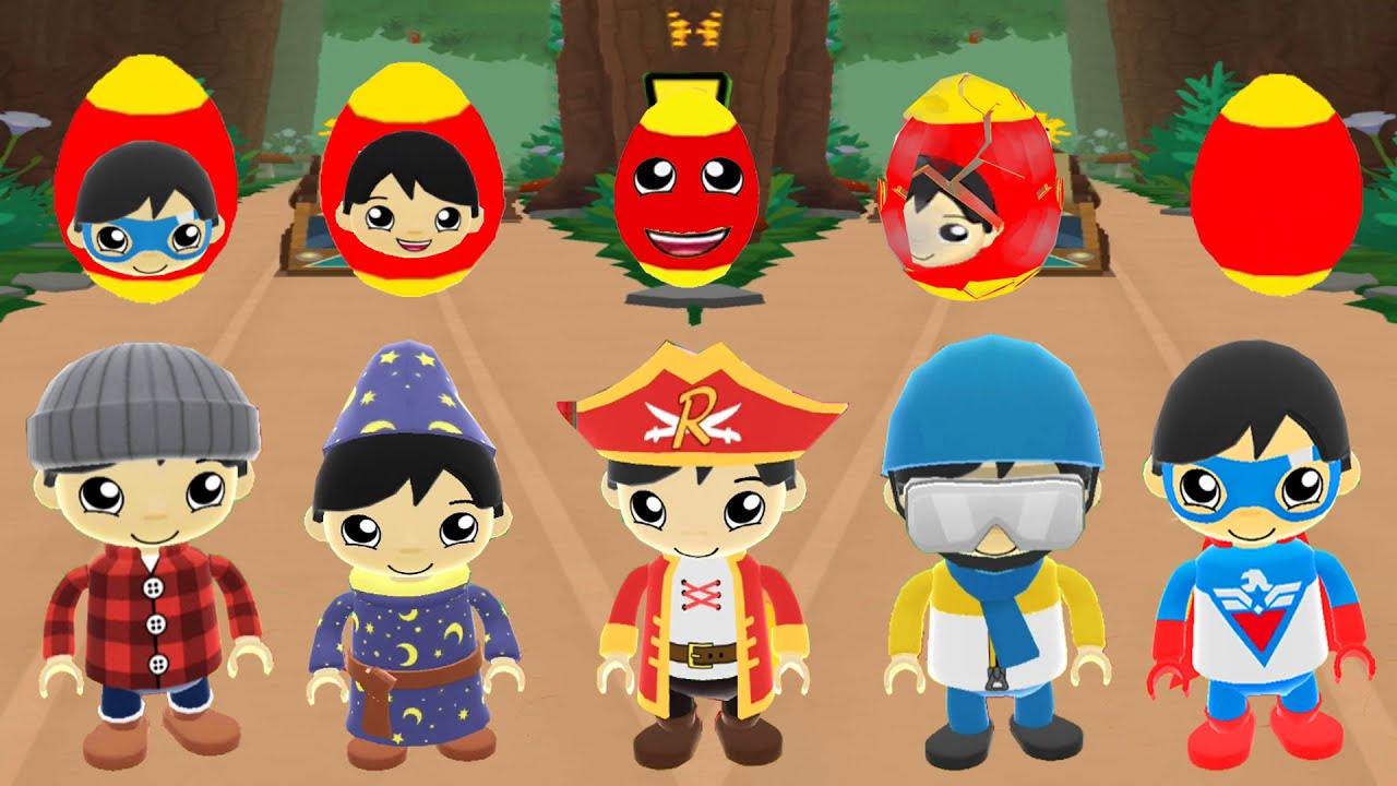 TAG WITH RYAN WASHINGTON VS ROME VS STIEN VS PIRATE TSHIRT VS RED CLIPPER RYAN SUPER EGG EDITION