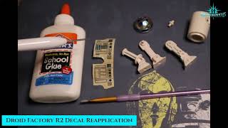 Reapplying My Vintage Star Wars Droid Factory R2-D2 Decal