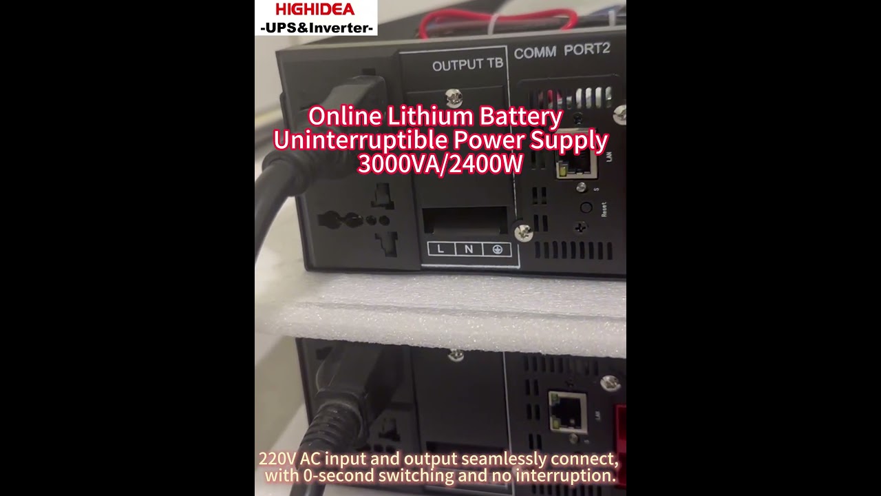 ET3KRS 3KVA Rack-Mounted UPS: 48V Lithium Compatible & Pure Sine Wave for Server Protection!