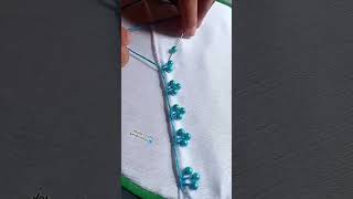 unique embroidery handwork design,💙🪡 #viral #embroidery #handembroidery #shorts #trending #fyp